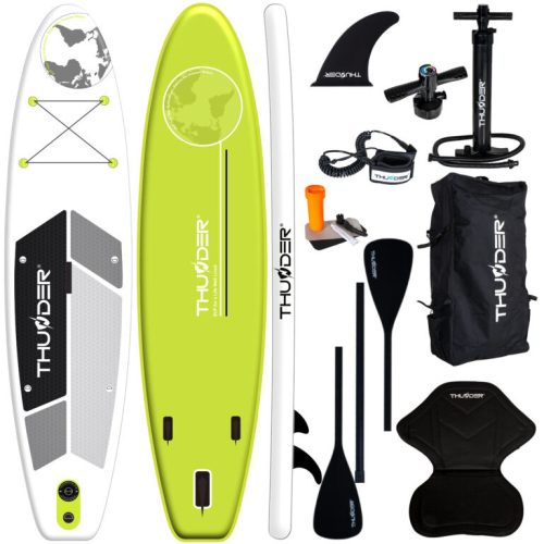 THUNDER SUP PADDLE BOARD PLANET LIME 320X76X15 CM-150 KG